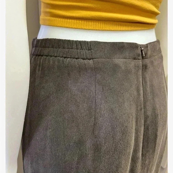 Dana Buchman 100% Silk Brown Lined Pencil Skirt Size 12 - Picture 4 of 14